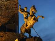 Статуя вмч. Георгия Победоносца. Москва, Поклонная гора