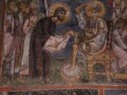 Великий Четверг. Умовение ног апостолов. Роспись церкви Панагии Асину в Никитари, Кипр. 1105 г.